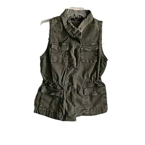 J brand green utility vest size small